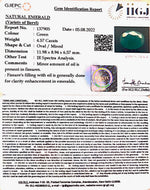 Load image into Gallery viewer, 4.57/CT Natural Panna Stone with Govt. Lab Certified-(2331)