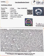 Load image into Gallery viewer, 5.35 Ratti Natural White Topaz with Govt Lab Certificate (1665)