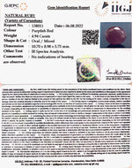 Load image into Gallery viewer, 5.48 Ratti Natural new burma Ruby with Govt. Lab Certificate-(2331)
