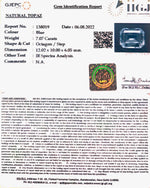 Load image into Gallery viewer, 7.84 Ratti Blue Topaz with Govt Lab Certificate-(1665)