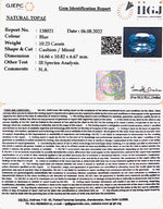 Load image into Gallery viewer, 11.35 Ratti Blue Topaz with Govt Lab Certificate-(1665)