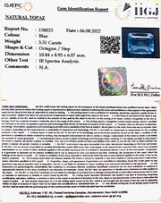 6.11 Ratti Blue Topaz with Govt Lab Certificate-(1665)