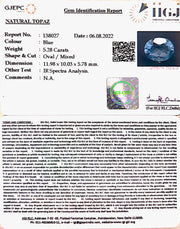 5.86 Ratti Blue Topaz with Govt Lab Certificate-(1665)