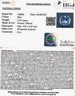 Load image into Gallery viewer, 3.48 Ratti Blue Topaz with Govt Lab Certificate-(1665)