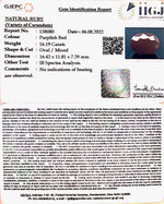 Load image into Gallery viewer, 17.97 Ratti Natural Indian Ruby with Govt. Lab Certificate-(1221)