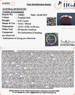 Load image into Gallery viewer, 7.12 Ratti Natural Indian Ruby with Govt. Lab Certificate-(1221)