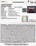 Load image into Gallery viewer, 5.23 Ratti Natural new burma Ruby with Govt. Lab Certificate-(2331)