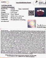 Load image into Gallery viewer, 3.17/CT Natural Mozambique Ruby with Govt. Lab Certificate-7881