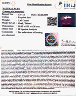Load image into Gallery viewer, 5.43/CT Natural Mozambique Ruby with Govt. Lab Certificate-(12210)