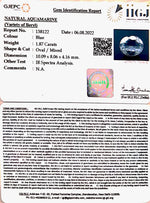Load image into Gallery viewer, 1.87/CT Natural Aquamarine with Govt Lab Certificate-5661