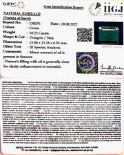 10.22/CT Natural Panna Stone with Govt. Lab Certified-(2331)