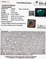 Load image into Gallery viewer, 4.54/CT Natural Panna Stone with Govt. Lab Certified (3441)