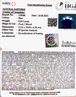 Load image into Gallery viewer, 8.59/CT Natural Blue Sapphire with Govt Lab Certificate-(2331)