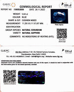 Load image into Gallery viewer, 5.64/CT Natural Blue Sapphire with Govt Lab Certificate-BLUSA9U