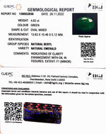 Load image into Gallery viewer, 4.82/CT Natural Panna Stone with Govt. Lab Certified-(1221)