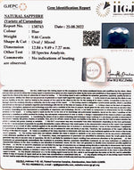 Load image into Gallery viewer, 9.46/CT Natural Blue Sapphire with Govt Lab Certificate-(2331)