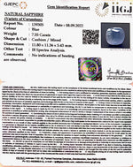 Load image into Gallery viewer, 7.55/CT Natural Ceylonese Neelam with Govt Lab Certified (6771)