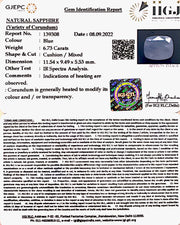 6.73/CT Natural Ceylonese Neelam with Govt Lab Certified (6771)
