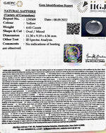 Load image into Gallery viewer, 4.65/CT Natural Ceylonese Pukhraj with Govt Lab Certificate-YELSA9T