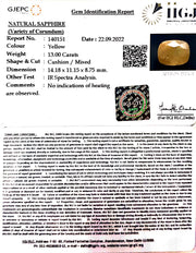 13.00/CT Natural Ceylonese Pukhraj with Govt Lab Certificate-(4551)