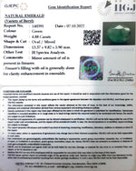 Load image into Gallery viewer, 4.88/CT Natural Panna Stone with Govt. Lab Certified-(3441)