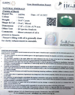 Load image into Gallery viewer, 14.67/CT Natural Panna Stone with Govt. Lab Certified-3441