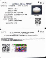 Load image into Gallery viewer, 4.08/CT Natural fire Opal with Govt. Lab Certificate (4551)