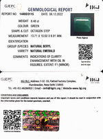 Load image into Gallery viewer, 8.48/CT Natural Panna Stone with Govt. Lab Certified (3441)