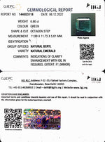 Load image into Gallery viewer, 6.66/CT Natural Emerald Stone With Govt. Lab Certified (12210)