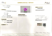 3.68/CT Natural Old Burma Ruby with IIGJ Govt. Lab Certificate (225000)