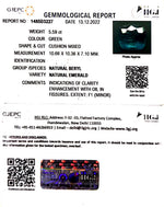 Load image into Gallery viewer, 5.59/CT Natural Panna Stone with Govt. Lab Certificate-16650