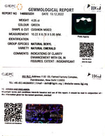 Load image into Gallery viewer, 4.05/CT Natural Panna Stone with Govt. Lab Certificate (6771)