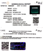 Load image into Gallery viewer, 12.76//CT Natural Panna Stone with Govt. Lab Certified-(4551)