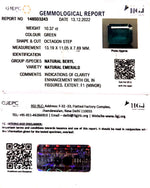 Load image into Gallery viewer, 10.37/CT Natural Panna Stone with Govt. Lab Certificate (8991)