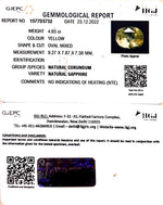 Load image into Gallery viewer, 4.93/CT Natural Ceylonese Pukhraj with Govt Lab Certificate-YELSA9W