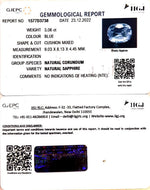 Load image into Gallery viewer, 3.06/CT Natural Blue Sapphire with Govt Lab Certificate-BLUSA9U