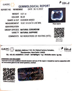 Load image into Gallery viewer, 4.01/CT Natural Blue Sapphire with Govt Lab Certificate-BLUSA9U