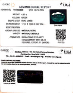 Load image into Gallery viewer, 4.97/CT Natural Emerald Stone with Govt. Lab Certified (23310)
