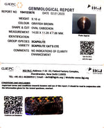 Load image into Gallery viewer, 9.18/CT Natural Scapolite Cat's Eye with Govt. Lab Certified-(1221)