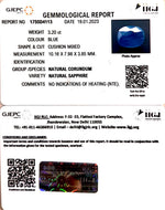 Load image into Gallery viewer, 3.20/CT Natural Blue Sapphire with Govt Lab Certificate-BLUSA9U