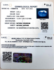 3.95/CT Natural Ceylonese Neelam with Govt Lab Certified (23310)