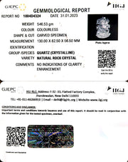 Spathik Shree hanuman Natural Rock Crystal with Govt. Lab Certificate-300