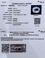 Load image into Gallery viewer, 6.02/CT Natural Zircon with Govt. Lab certificate-(3441)