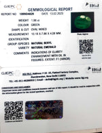 Load image into Gallery viewer, 2.19/CT Natural Panna Stone with Govt. Lab Certificate (2331)