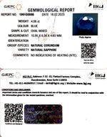 Load image into Gallery viewer, 4.06/CT Natural Ceylonese Neelam with Govt Lab Certified (8991)