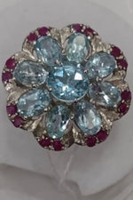 Load image into Gallery viewer, 8.07/GM RUBY/BLUE TOPAZ (2750)