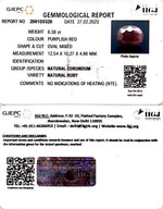 Load image into Gallery viewer, 6.38/CT Natural Indian Ruby with Govt. Lab Certificate (1221)