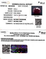 Load image into Gallery viewer, 4.95/CT Natural Neo Burma Ruby with Govt. Lab Certificate (3441)