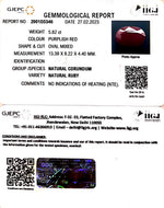 Load image into Gallery viewer, 5.82/CT Natural Neo Burma Ruby with Govt. Lab Certificate (2331)
