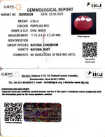 Load image into Gallery viewer, 4.95/CT Natural Mozambique Ruby with Govt. Lab Certificate (23310)